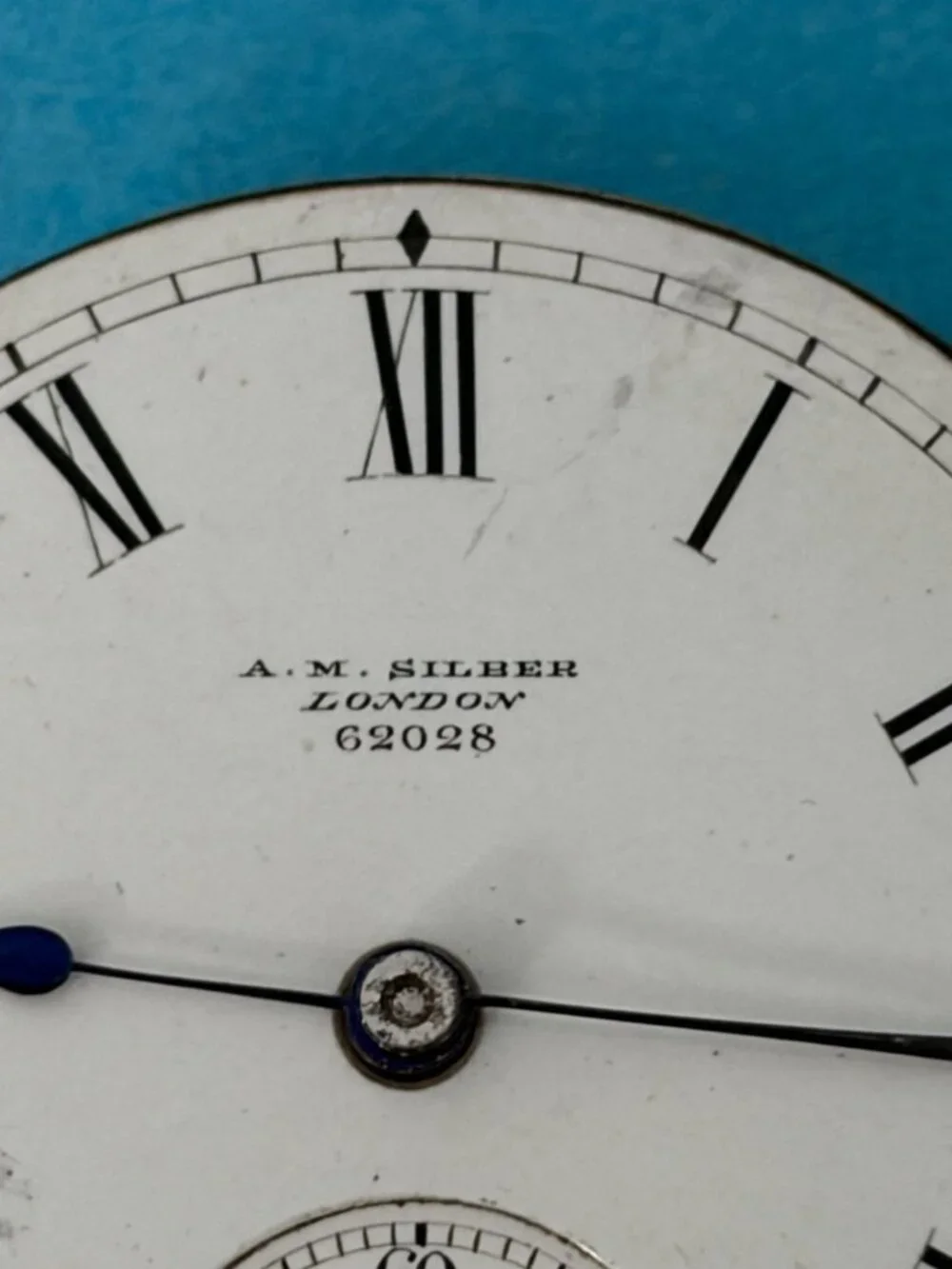 A.M. Silber London 62028 601 Pocket Watch Movement 4 parts / repair